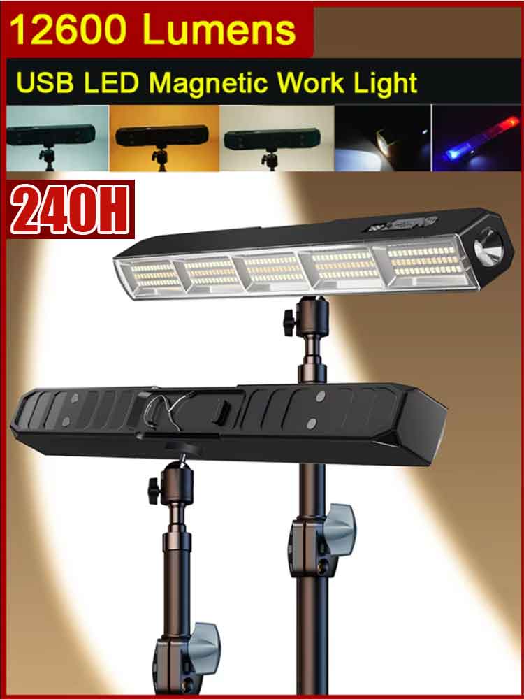 Power Bank - Barra de Luz LED Magnética de