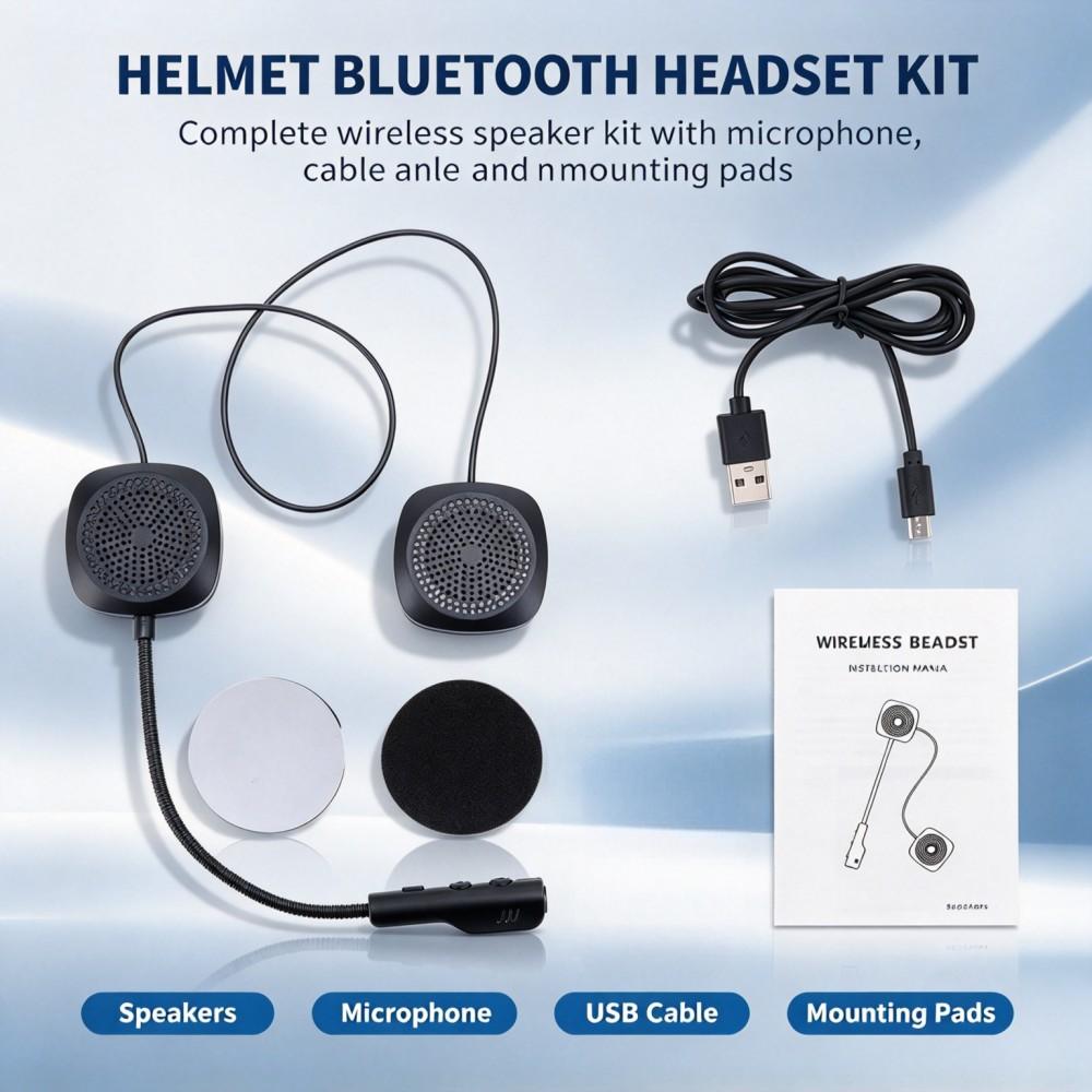 Bluetooth Speaker - Fone de ouvido Bluetooth para capacete