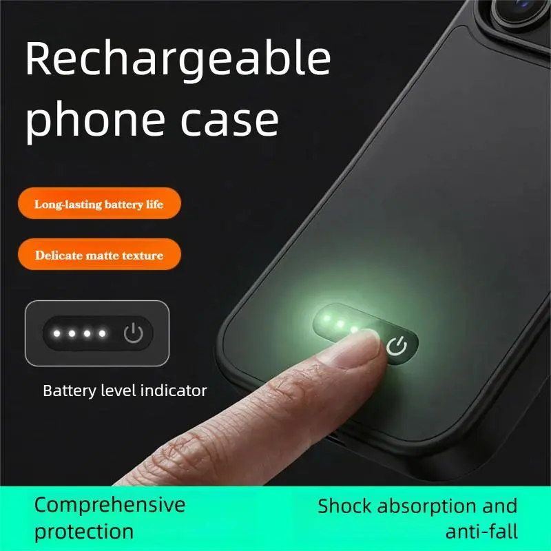 Power Bank - Capa com bateria para iPhone 16