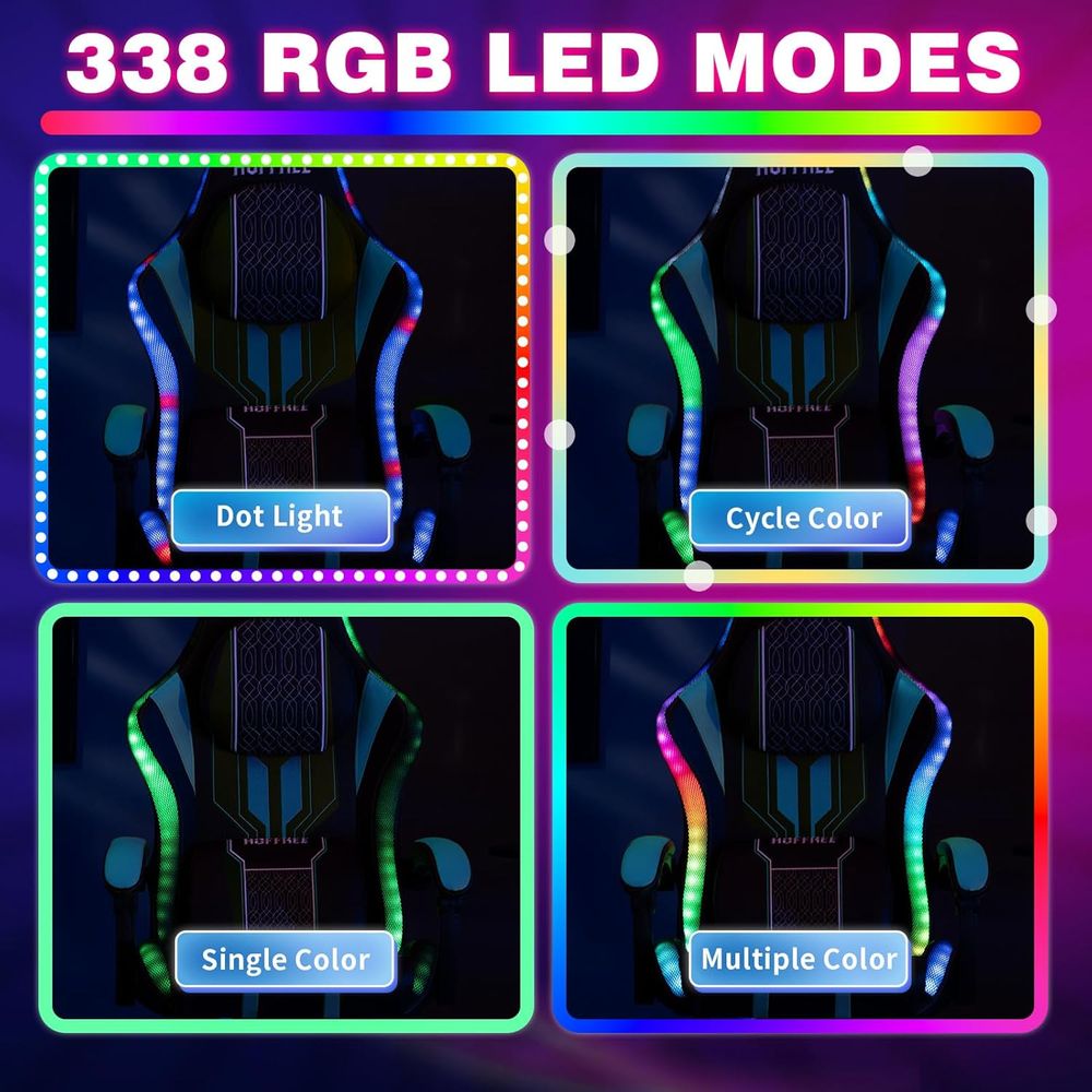 Cadeira Gamer com Luzes LED, A - Bluetooth Speaker avaliação e preço