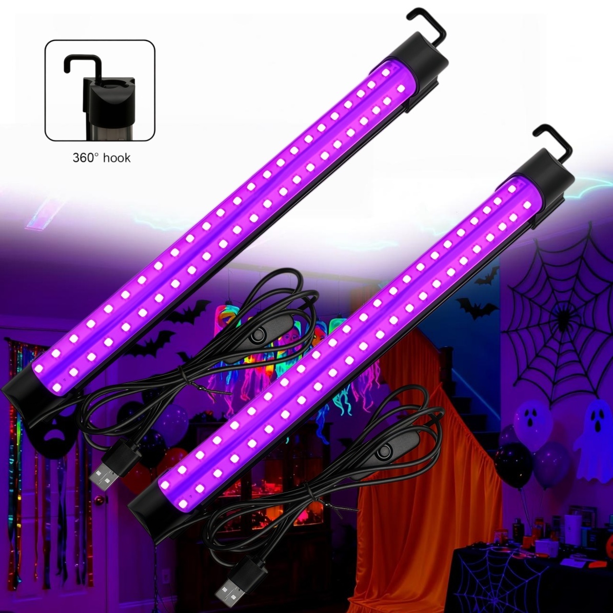 Lâmpada de luz negra com tubo  - Usb Hub avaliação e preço